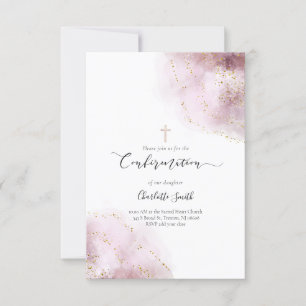 Aquarellfarben-Bestätigung Einladung