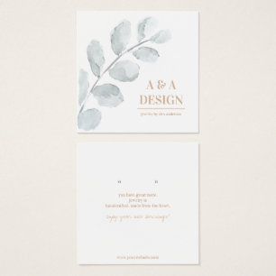 Aquarellfarben-Blätter, die Schmuckanzeigekarte ve