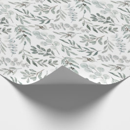 Aquarellfarben-Blätter Geschenkpapier