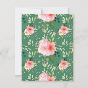 Aquarellfarben-Blume 24 Mitteilungskarte