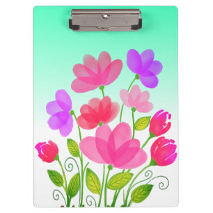 Aquarellfarben-Blume Bankett-Design-42704 Klemmbrett