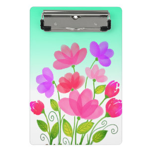 Aquarellfarben-Blume Bankett-Design-42704 Mini Klemmbrett