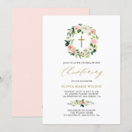 Aquarellfarben Blume Blumenkronleuchter Christine Einladung