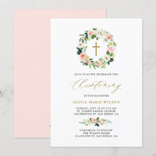 Aquarellfarben Blume Blumenkronleuchter Christine Einladung