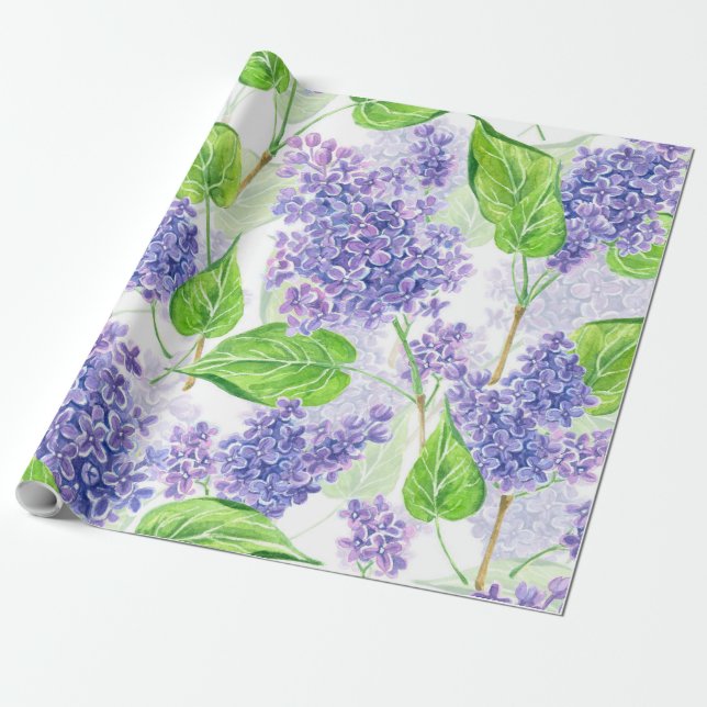 Aquarellfarben-Blume Geschenkpapier (Ungerollt)