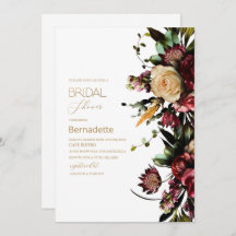 Aquarellfarben Blume GlockeEinladung