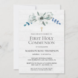 Aquarellfarben Blume Gold Cross 1. Heilige Kommune