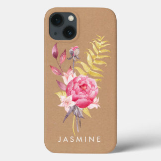 Aquarellfarben Blume Gold Personalisiert Apple iPh Case-Mate iPhone Hülle
