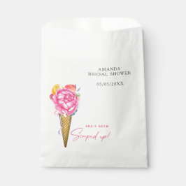 Aquarellfarben - BLUME ICE CREAM - Brautparty Geschenktütchen