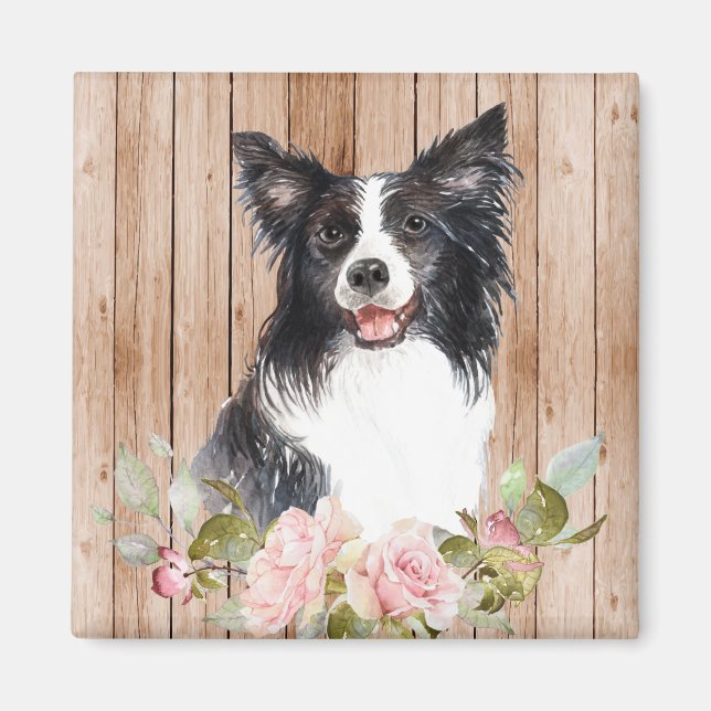 Aquarellfarben - Blume Magnet (Vorne)