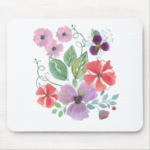 Aquarellfarben-Blume. Mousepad