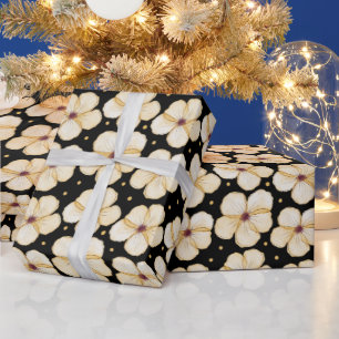 Aquarellfarben Blume Nahtloses Muster Geschenkpapier