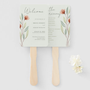 Aquarellfarben Blume Pastellgrün Fächer