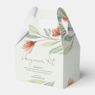Aquarellfarben Blume Pastellgrün Geschenkschachtel