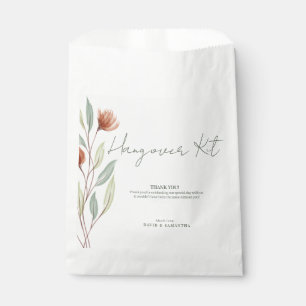 Aquarellfarben Blume Pastellgrün Geschenktütchen