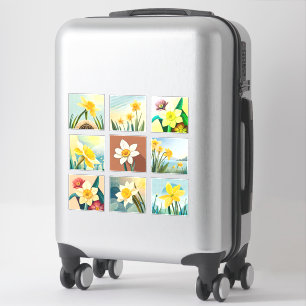 Aquarellfarben Blume Scrapbook Aufkleber