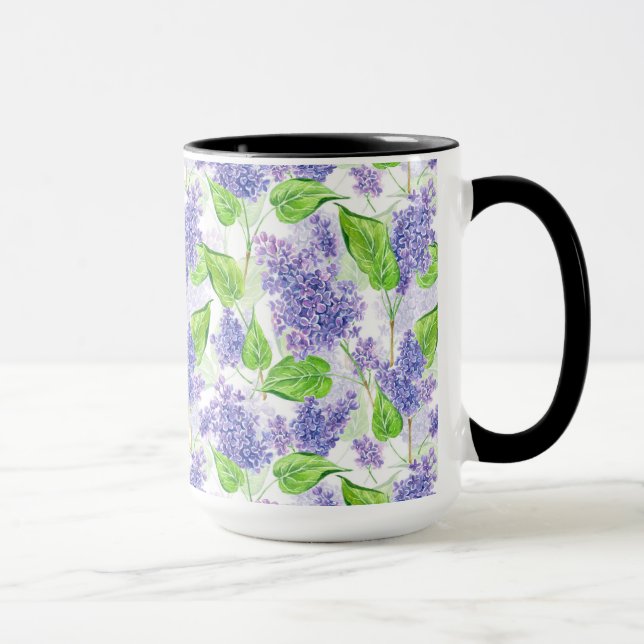 Aquarellfarben-Blume Tasse (Rechts)