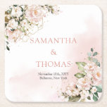 Aquarellfarben Blush Rose Eukalyptus Goldhochzeit Rechteckiger Pappuntersetzer<br><div class="desc">Machen Sie sich bereit, Ihre Hochzeitsfeier mit diesen bezaubernden Watercolor Blush Rose Eukalyptus Gold Round Paper Untersetzer zu erhöhen! Diese Untersetzer sind perfekt geeignet, um Ihrem besonderen Tag eine Touch Eleganz und Laune hinzuzufügen. Freuen Sie sich auf die faszinierenden Rose in Aquarelltönen und die lebhaften Eukalyptus-Blätter mit einer Touch goldener...</div>