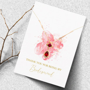 Aquarellfarben-Bridesmaid-Netzwerkkarte Platzkarte