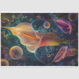 Aquarellfarben Die Blume von Calla Seidenpapier