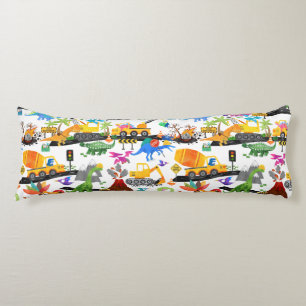 Aquarellfarben Dinosaurier Bau Kinder Personalisie Seitenschläferkissen