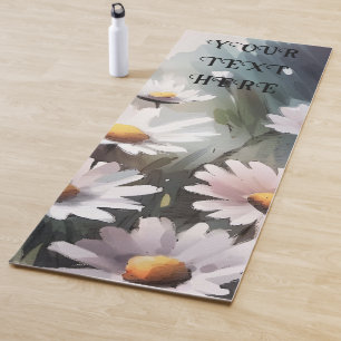 Aquarellfarben erleichtern Niedliches Blumenmuster Yogamatte