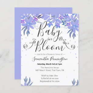 Aquarellfarben Extravagantes Script Baby in Bloom