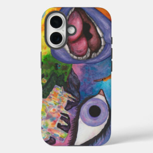 Aquarellfarben Fantasy Dimensions Woman Opal Surre iPhone 16 Hülle