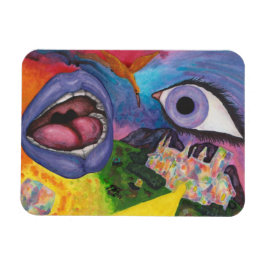 Aquarellfarben Fantasy Dimensions Woman Opal Surre Magnet