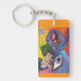 Aquarellfarben Fantasy Dimensions Woman Opal Surre Schlüsselanhänger