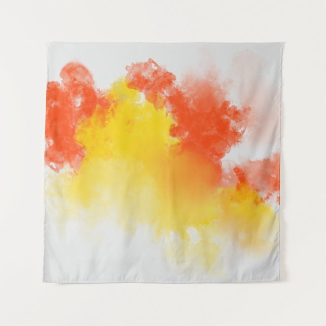 Aquarellfarben - Farben zusammenfassend Wandteppich (Vorderseite)
