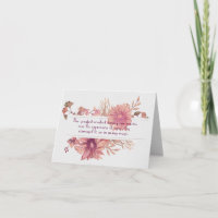 Aquarellfarben Floral Bouquet Beileid Danke