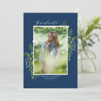 Aquarellfarben Foliage Blue Foto Abschluss