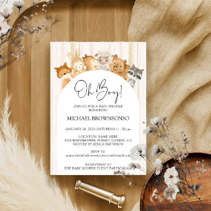 Aquarellfarben Funny Animes Budget Oh Boy Baby Dus Einladung