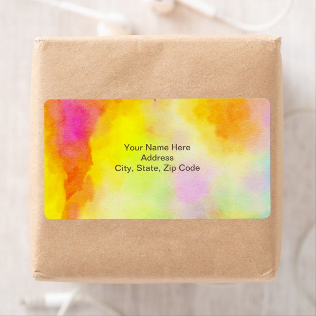 Aquarellfarben Gelbe Etiketten (Insitu)