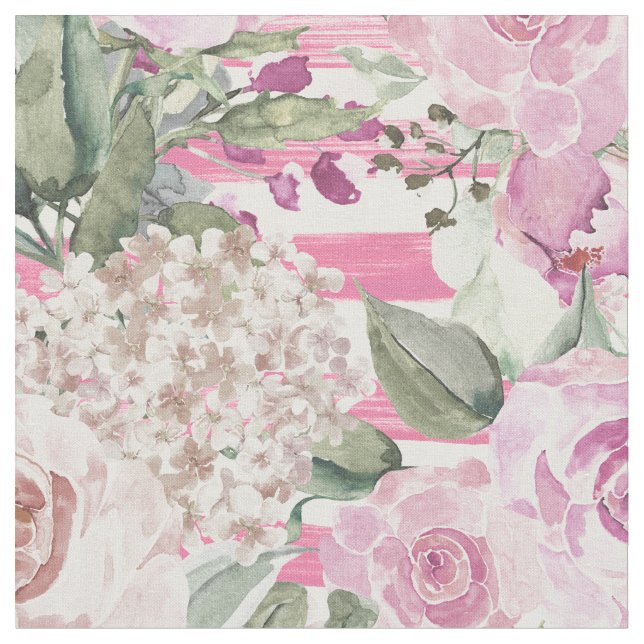 Aquarellfarben, geometrisch, pastellgrün, rosa Blu Stoff (Nahaufnahme)