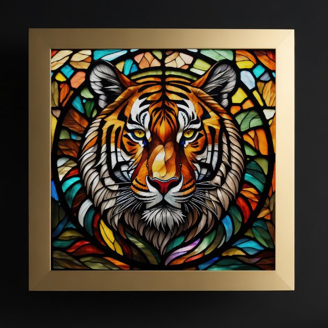 Aquarellfarben gestanzter Glass Tiger Poster (Von Creator hochgeladen)