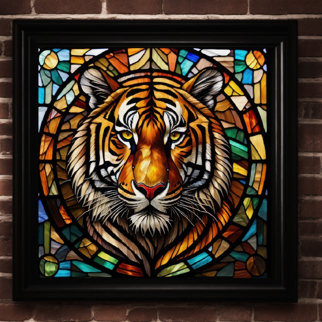 Aquarellfarben gestanzter Glass Tiger Poster (Von Creator hochgeladen)