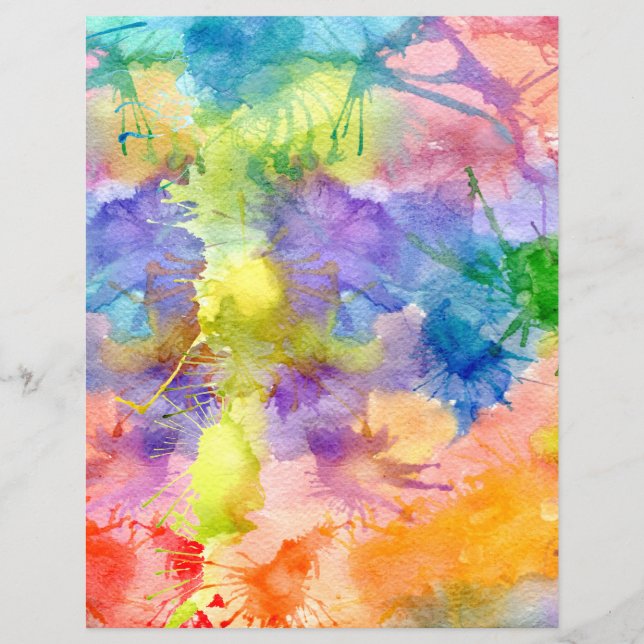 Aquarellfarben gestrichenes Papier (Vorderseite)