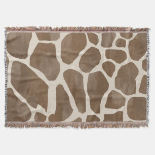 Aquarellfarben Giraffe Tierisches Muster Decke