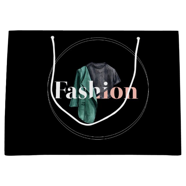 Aquarellfarben Große Geschenktüte (Vorderseite)