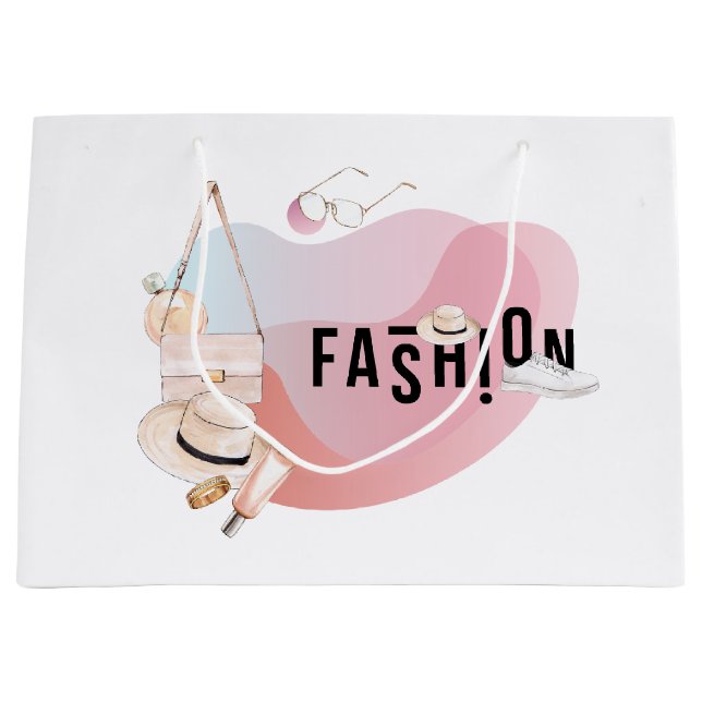 Aquarellfarben Große Geschenktüte (Vorderseite)