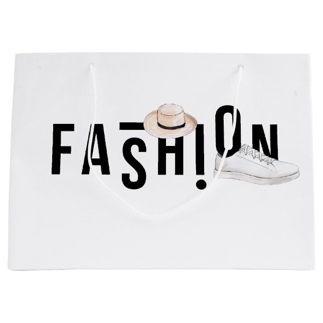 Aquarellfarben Große Geschenktüte (Vorderseite)