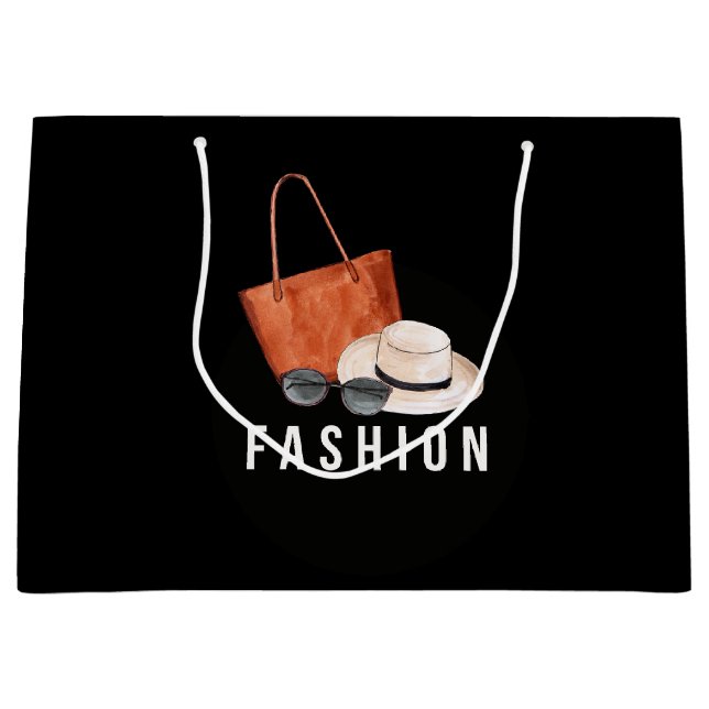 Aquarellfarben Große Geschenktüte (Vorderseite)