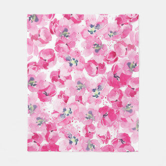 Aquarellfarben: handgezeichnet Kartendesign Fleecedecke