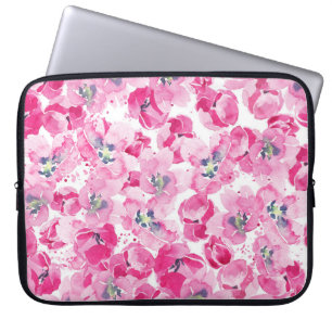 Aquarellfarben: handgezeichnet Kartendesign Laptopschutzhülle