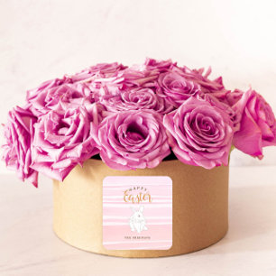 Aquarellfarben Happy Oaster Bunny Sticker