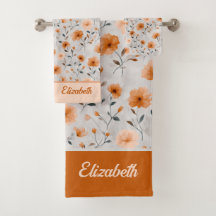 Aquarellfarben Herbst Blume Individuelle Name Mini