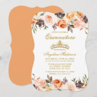 Aquarellfarben Herbst Blumenpfirsich Gold Quincean