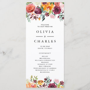 Aquarellfarben Herbst Blüten Garland Hochzeit im H Programm